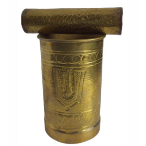 Brass Kubera Kuncham With Pasupu Kommu